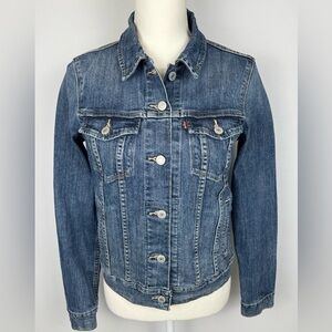 Levi’s Strauss Women’s Denim Jean Jacket Blue Pockets Button Up Classic Small